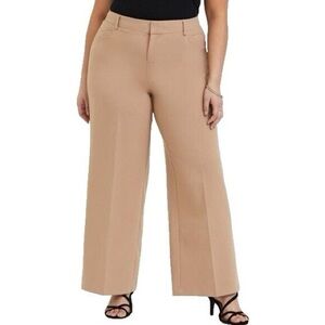 Studio by Torrid wide leg high rise camel trouser pants NWT women’s size 20